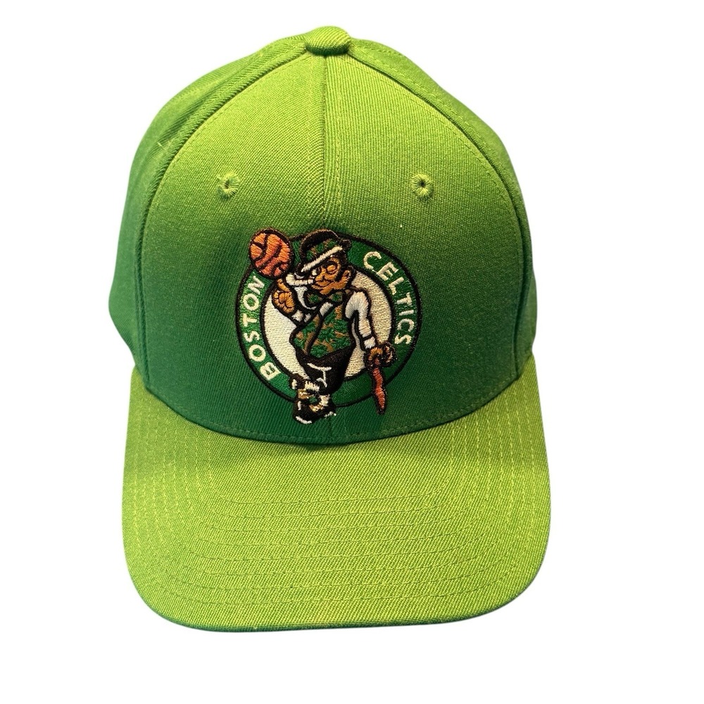 Mitchell & Ness Authentic Boston Celtics Snapback Hat NBA Green New - Picture 4 of 7